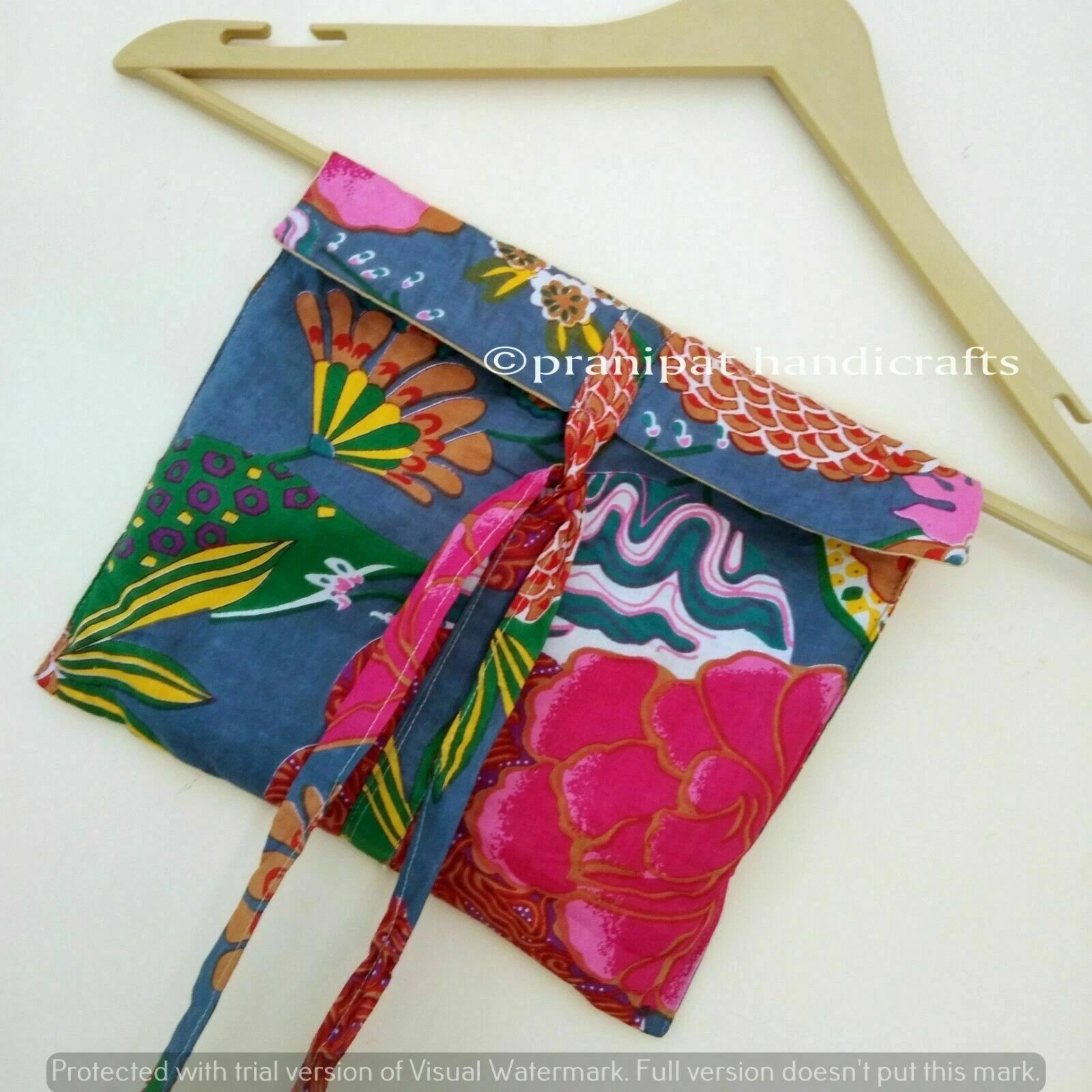 Indian Tropical Print Cotton Grey Hippie Women Gypsy Sleepwear Boho Pajama set