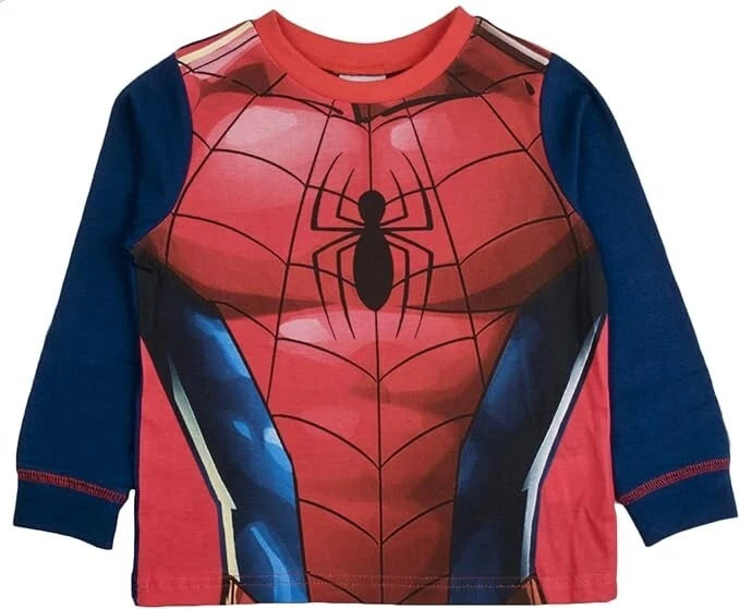 Boys Spiderman Pyjamas Marvel Dress Up Muscle Suit Age 2-8 Years World Book Day
