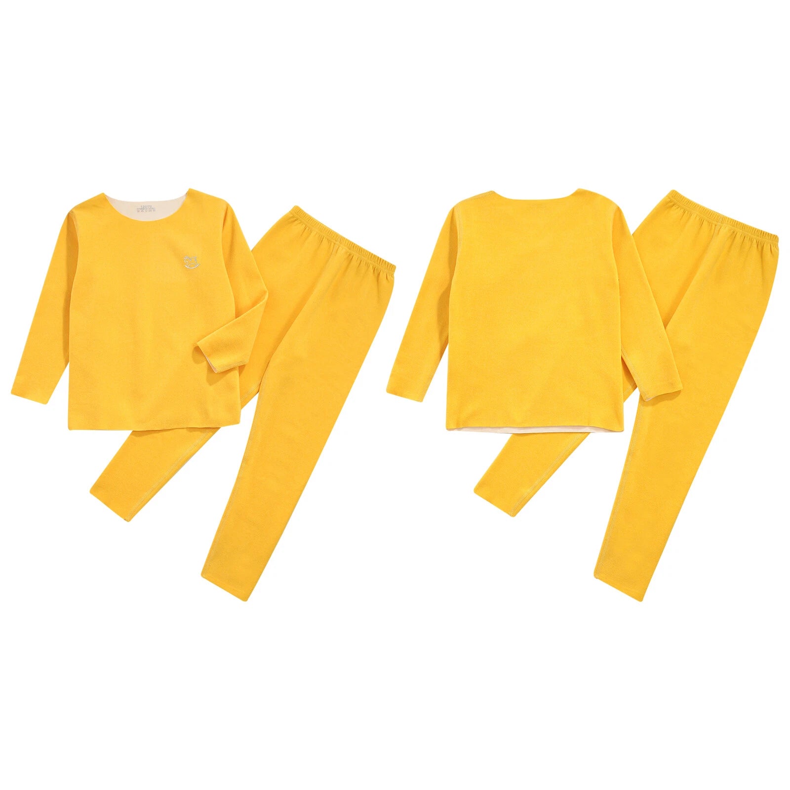 Kids Boys Girls Shirt And Pants Set Pyjama Top With Trousers Long Sleeve Warm