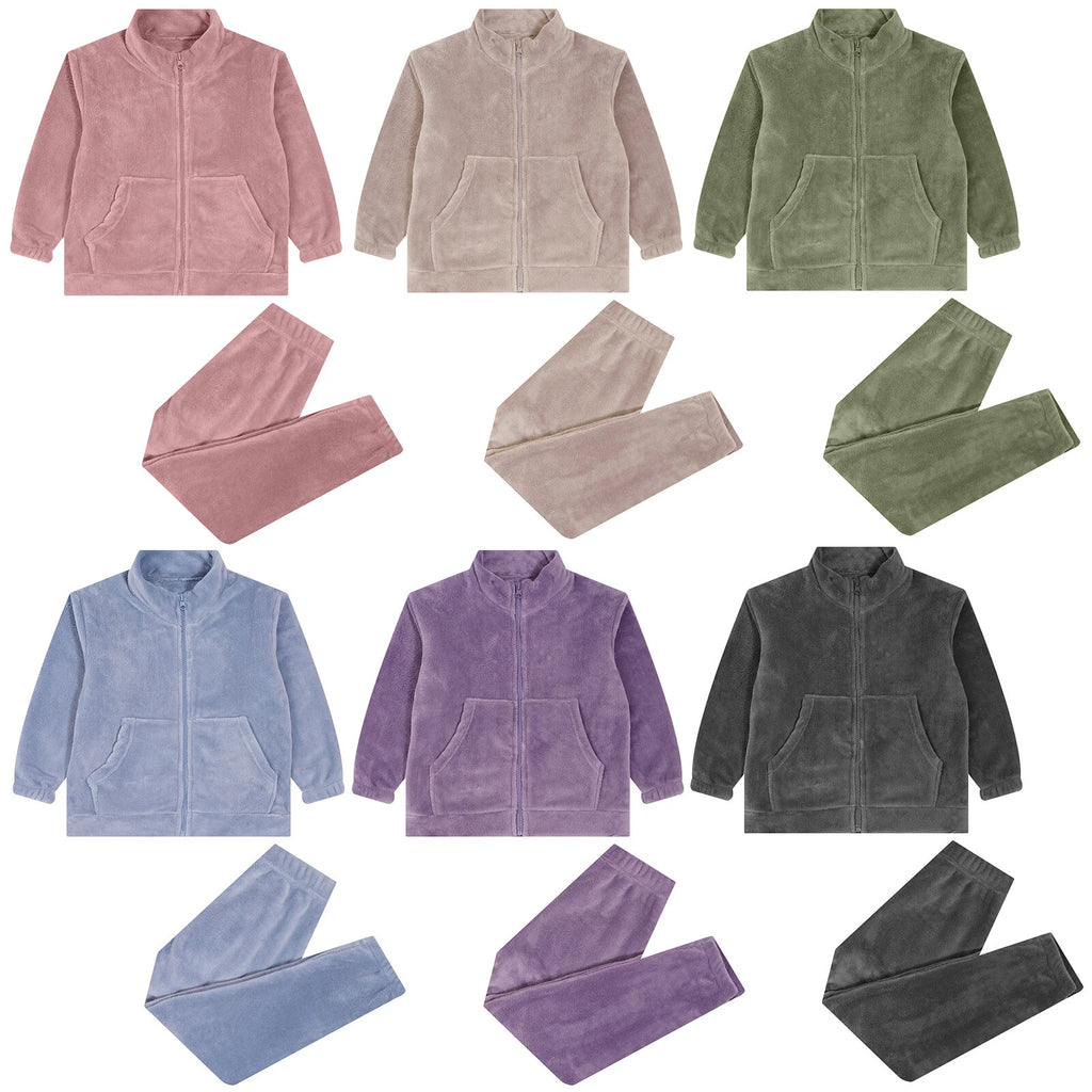 Kids Nightwear Teenagers Housewear Clothing Set Pyjama Set Matching Warm-