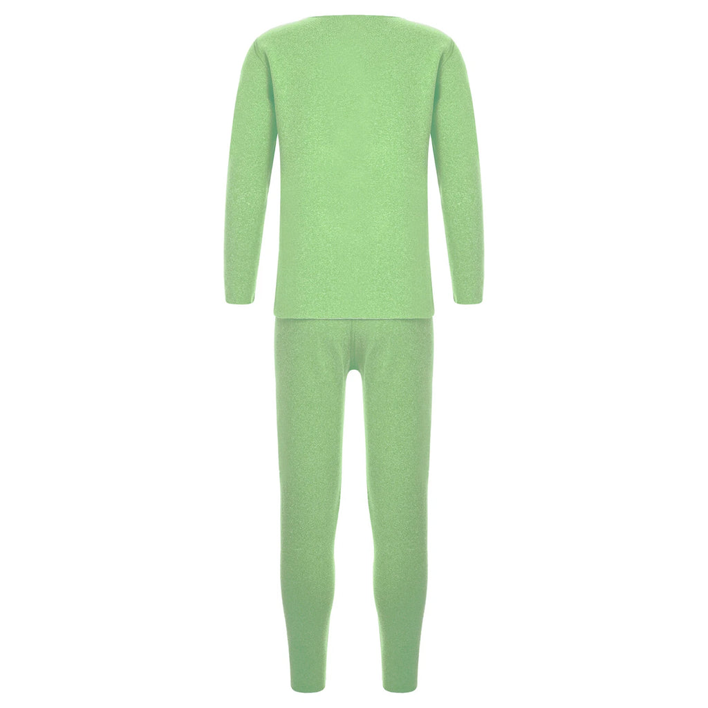 Kids Boys Girls Shirt And Pants Set Pyjama Top With Trousers Long Sleeve Warm