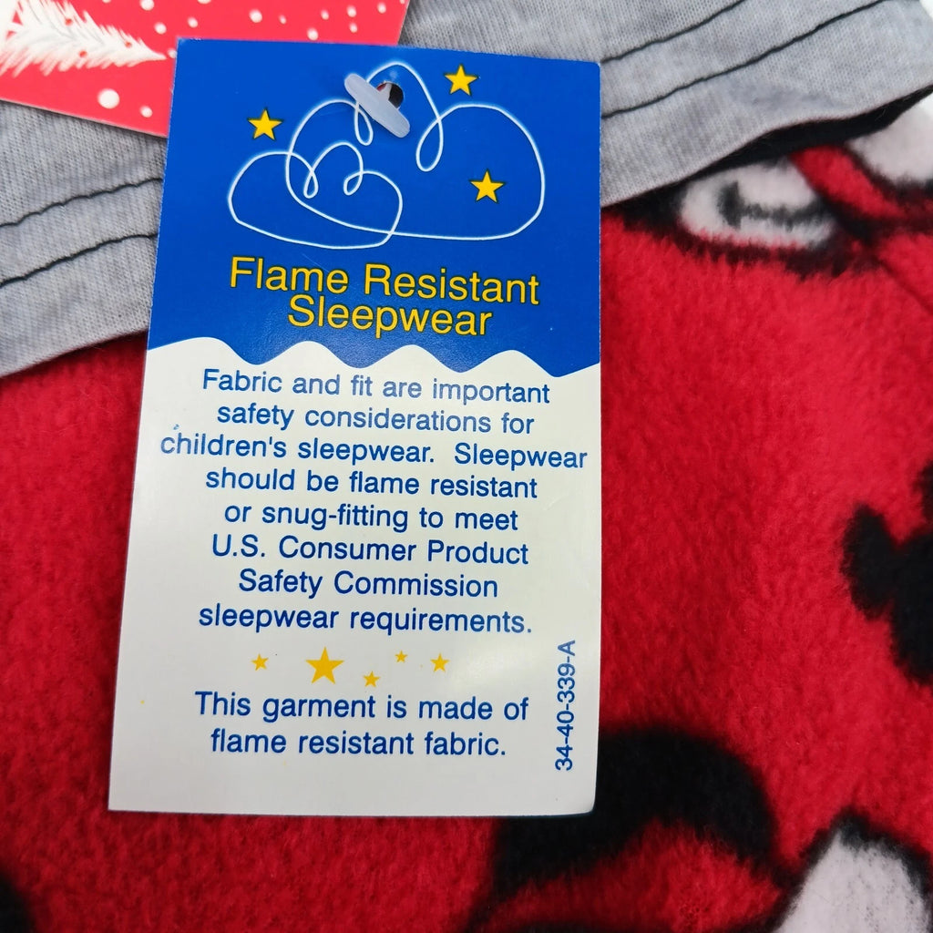 Disney Minnie and Mickey Mouse 2-Piece Christmas Pajama Set - Size 6 - AE6