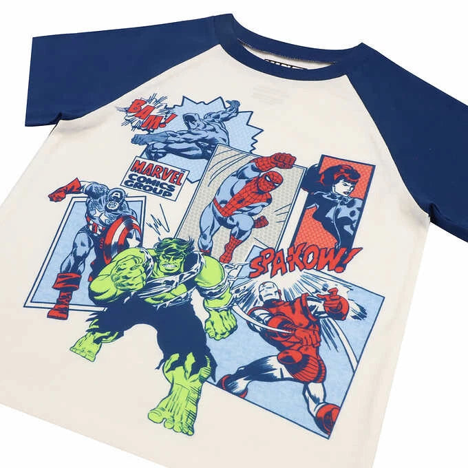 AvengersCharacter Kids' 3-piece Polyester Pajama Set 6 & 7  NWT