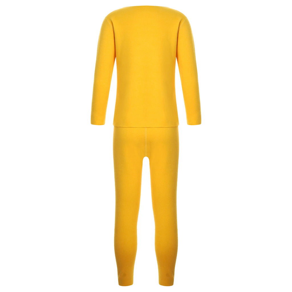 Kids Boys Girls Shirt And Pants Set Pyjama Top With Trousers Long Sleeve Warm