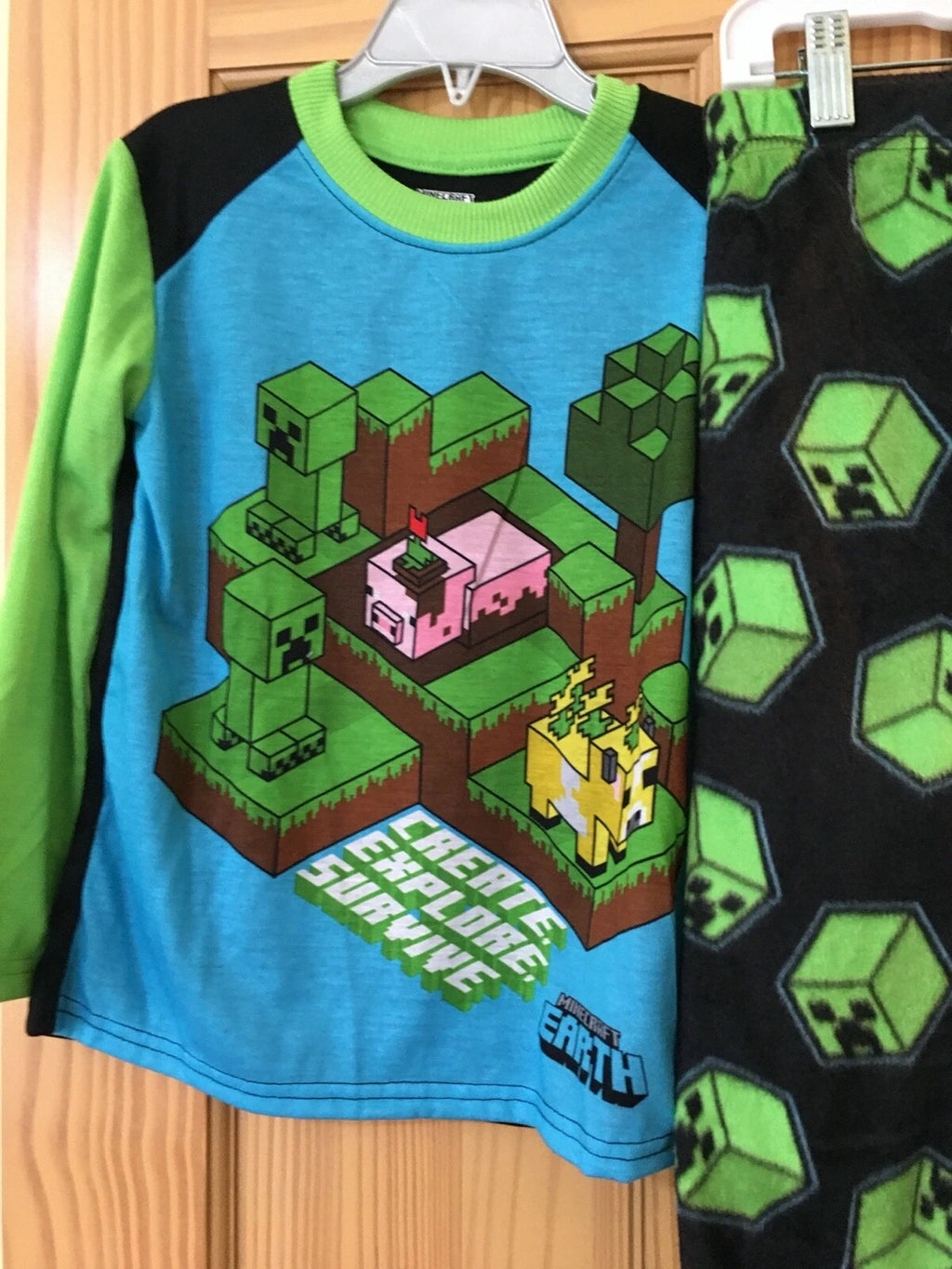 New Minecraft Boys 2-Piece Pajama Set 4/5,8