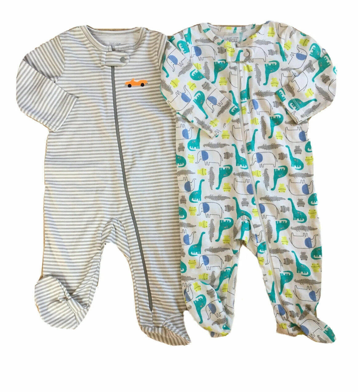 CARTER’S Just One You Baby/Toddler 2-Pk Footed Cotton Sleeper Pajama Sets; 6M-5T