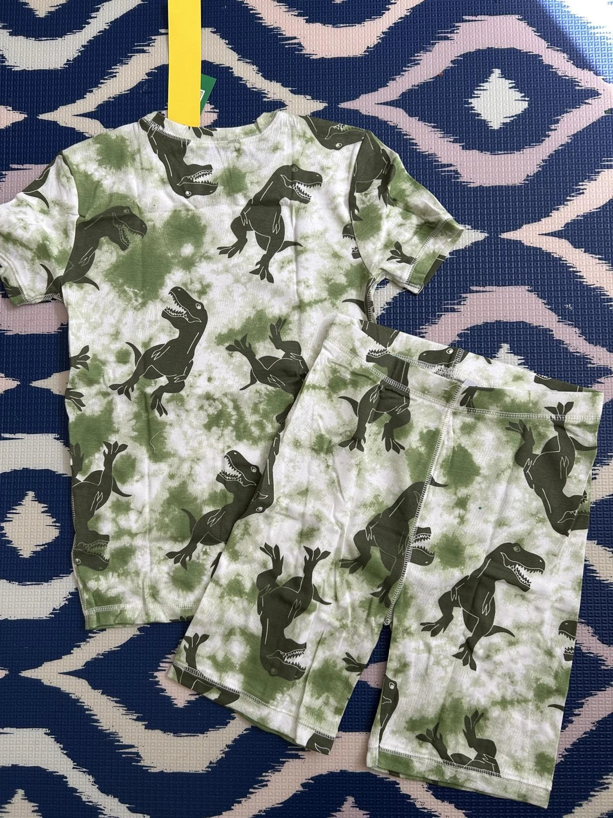 SZ 12yrs 🌱ORGANIC🌱 Gap Kids  | Green  Dino PJ Set - +Loving Kindness Everyday