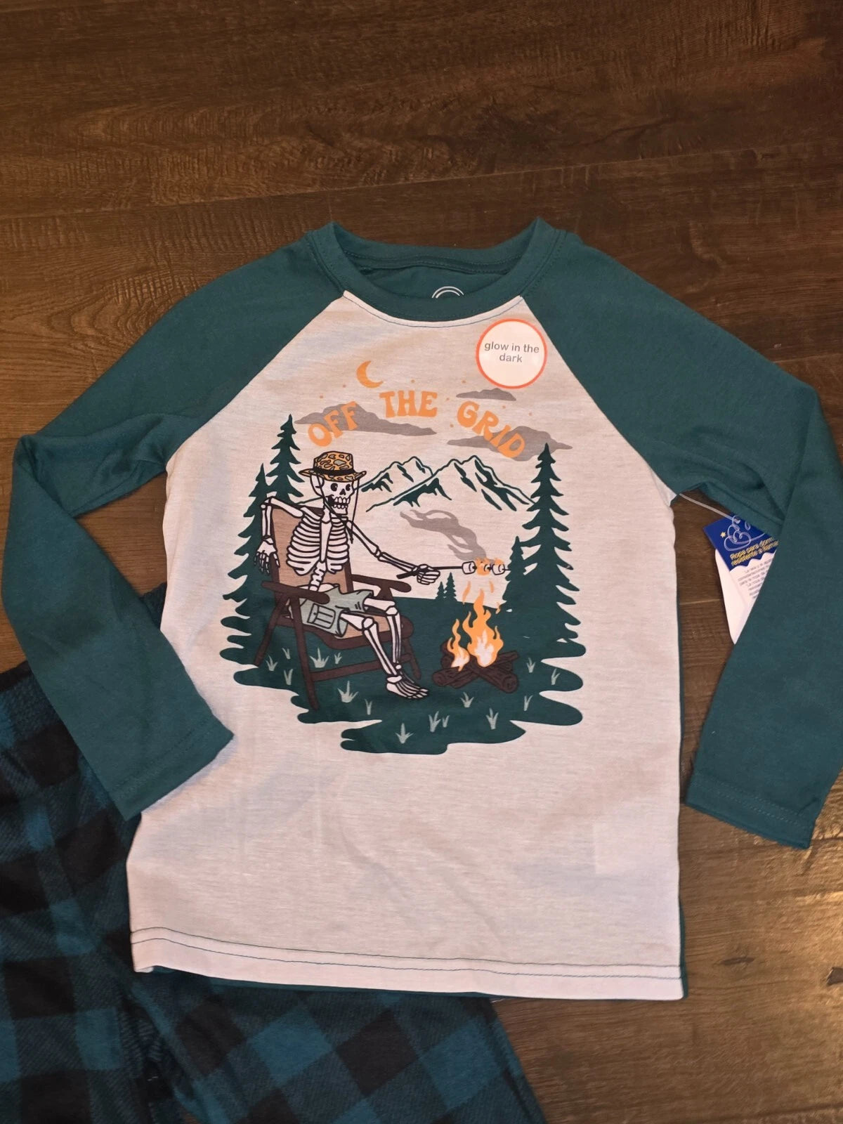 Wonder Nation Boys Long Sleeve Top & Pants Pajama Set Off the Grid Sz S XL NWT