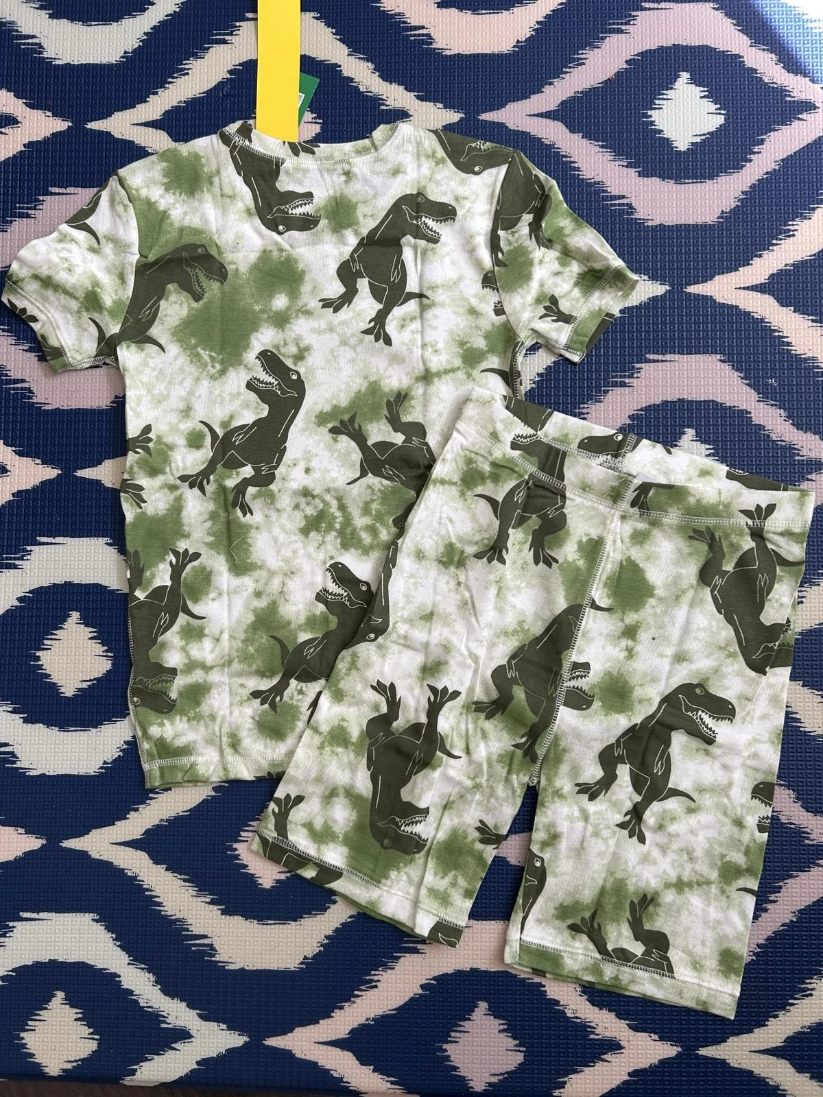 SZ 12yrs 🌱ORGANIC🌱 Gap Kids  | Green  Dino PJ Set - +Loving Kindness Everyday