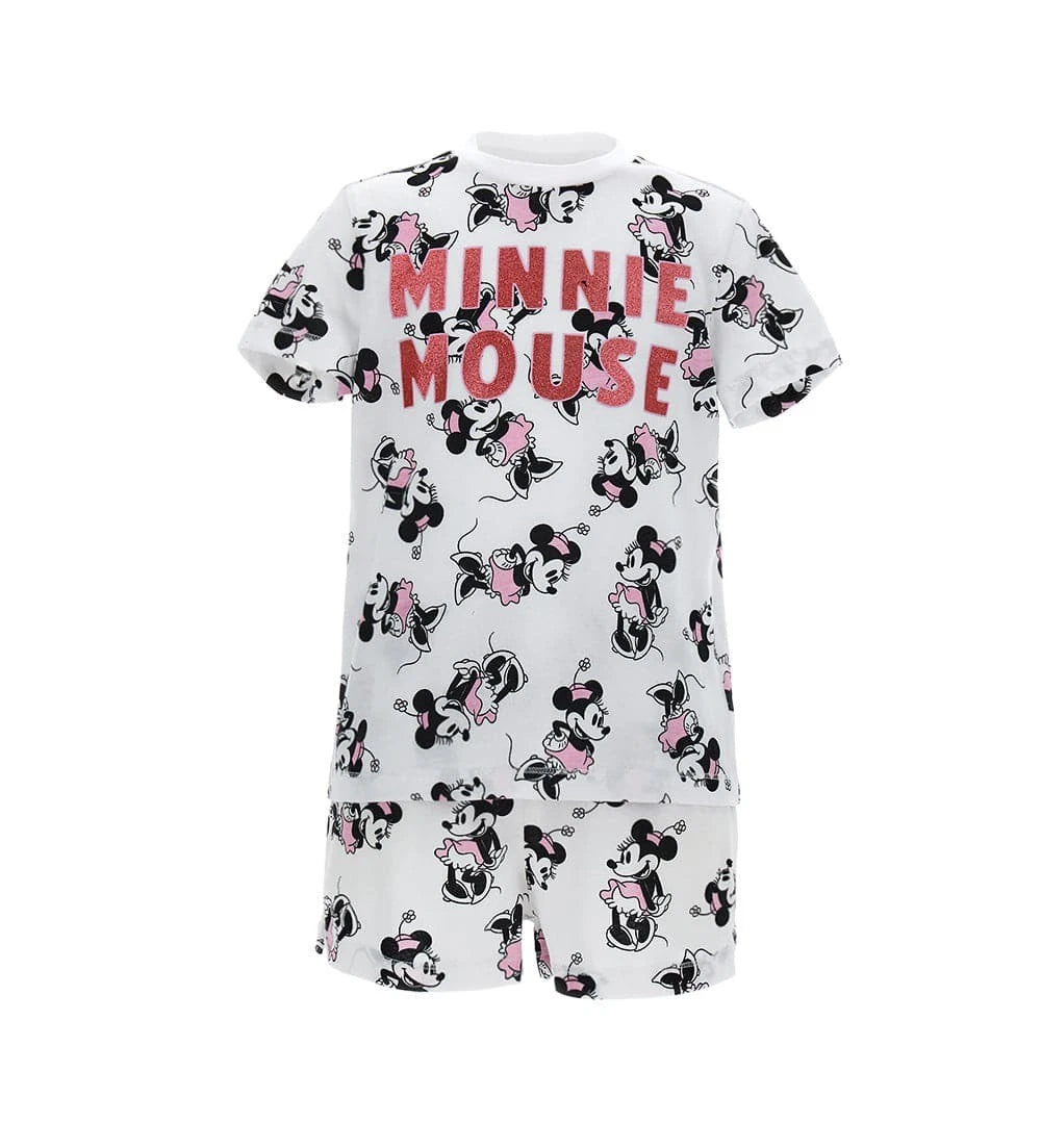 WHITE GLITTER GLAM PAJAMA SET