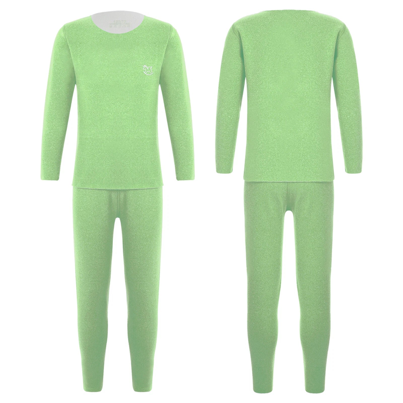 Kids Boys Girls Shirt And Pants Set Pyjama Top With Trousers Long Sleeve Warm
