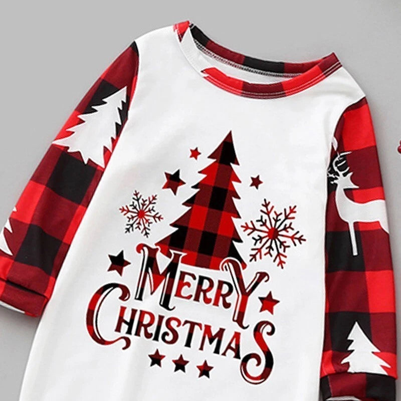 Christmas Family Matching Pyjamas Adults Kids Baby Xmas Tree Nightwear Sleepwear