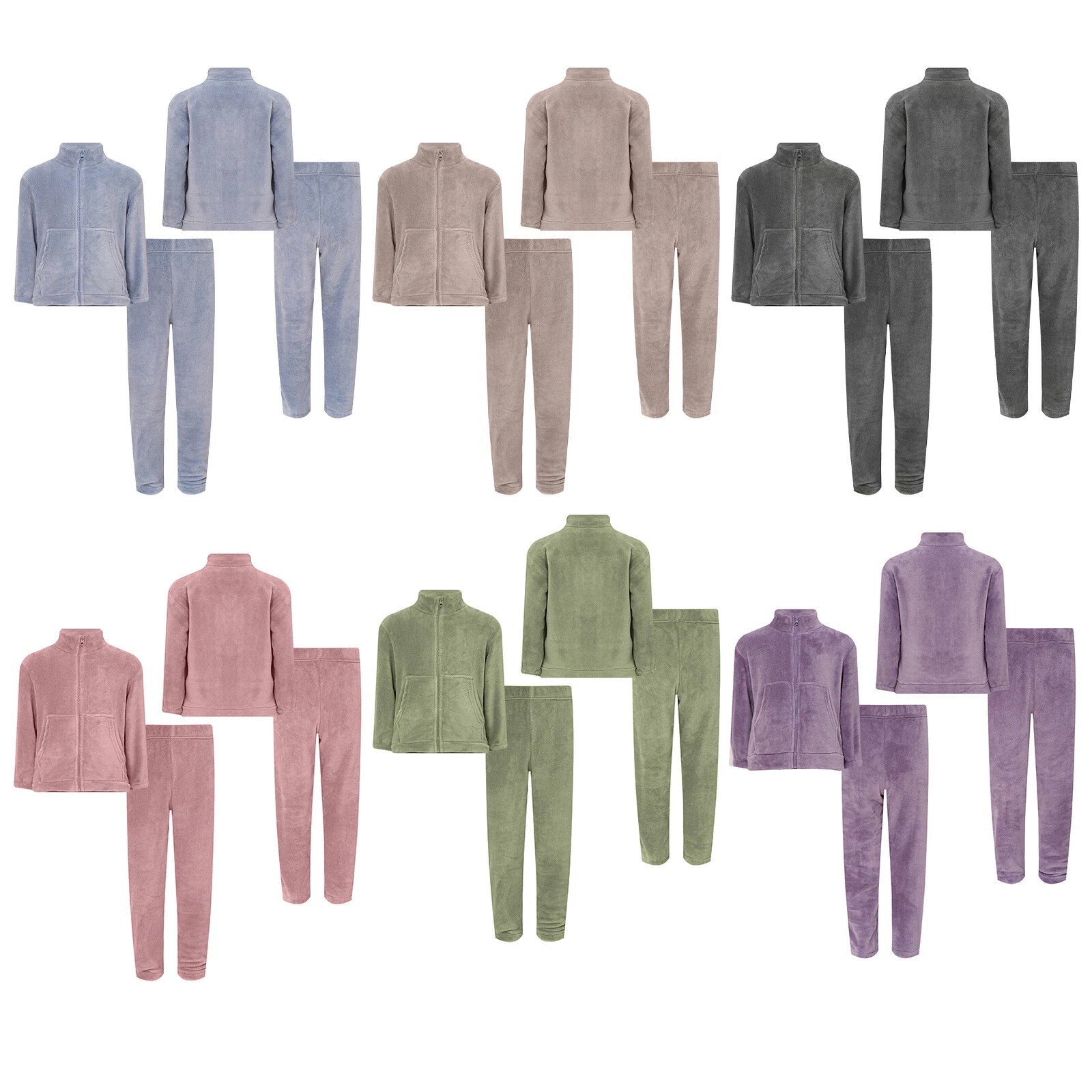 Kids Nightwear Teenagers Housewear Clothing Set Pyjama Set Matching Warm-