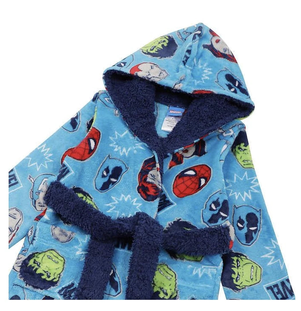 Centric Brands Kids Fleece Hooded Robe with Coordinating 2-Piece Character Pa...