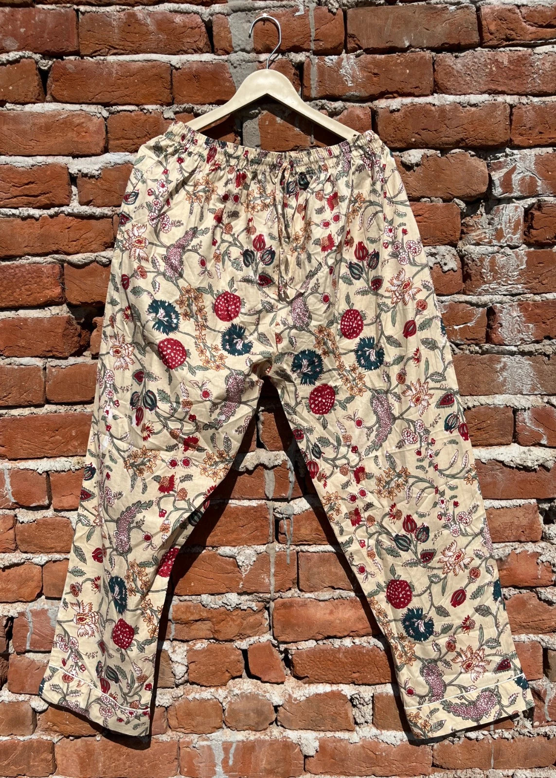 Indian Cotton Floral Print PJ Set Bridesmaid Pajama Set Women Nightwear Suit US