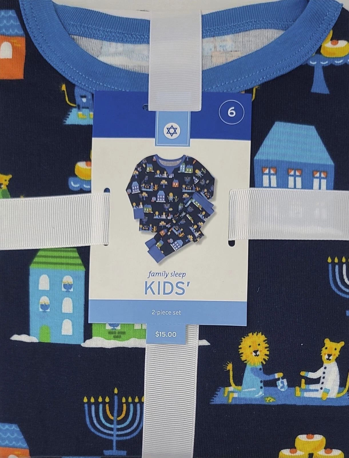 Hannukah Pajama Set - Pajamas for Kids - Size 6 (477)