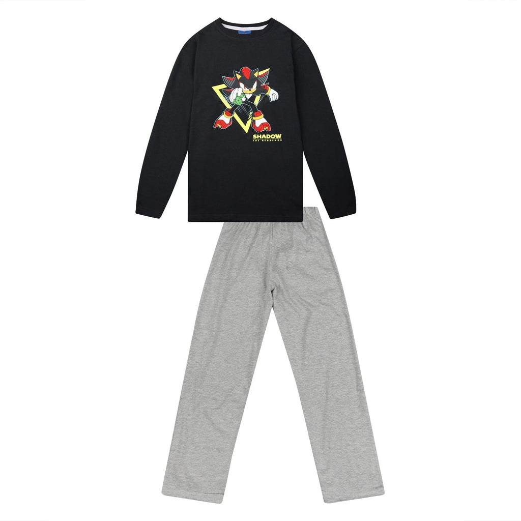 Boys Sonic Pyjamas Long Sleeve PJ Sets 6 to 15 Years Cartoon Game Night Wear