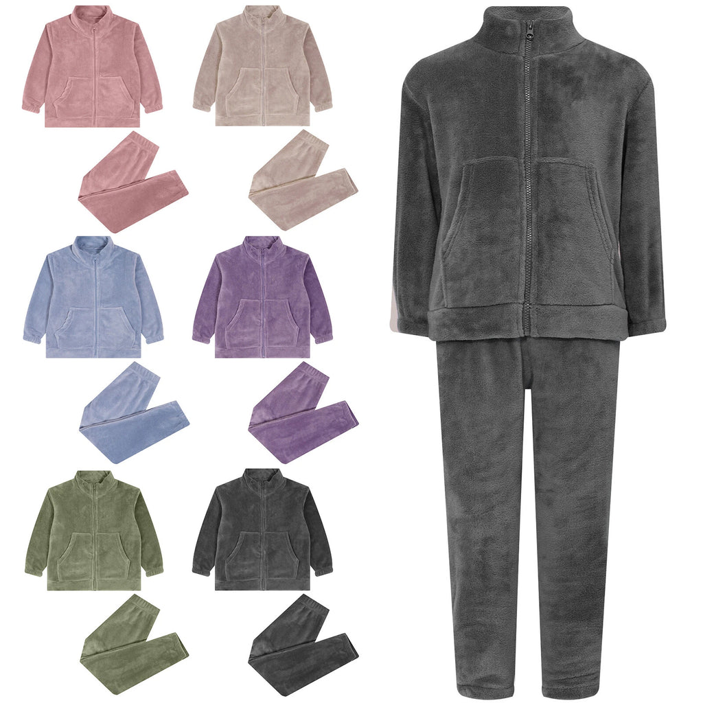 Kids Nightwear Teenagers Housewear Clothing Set Pyjama Set Matching Warm-