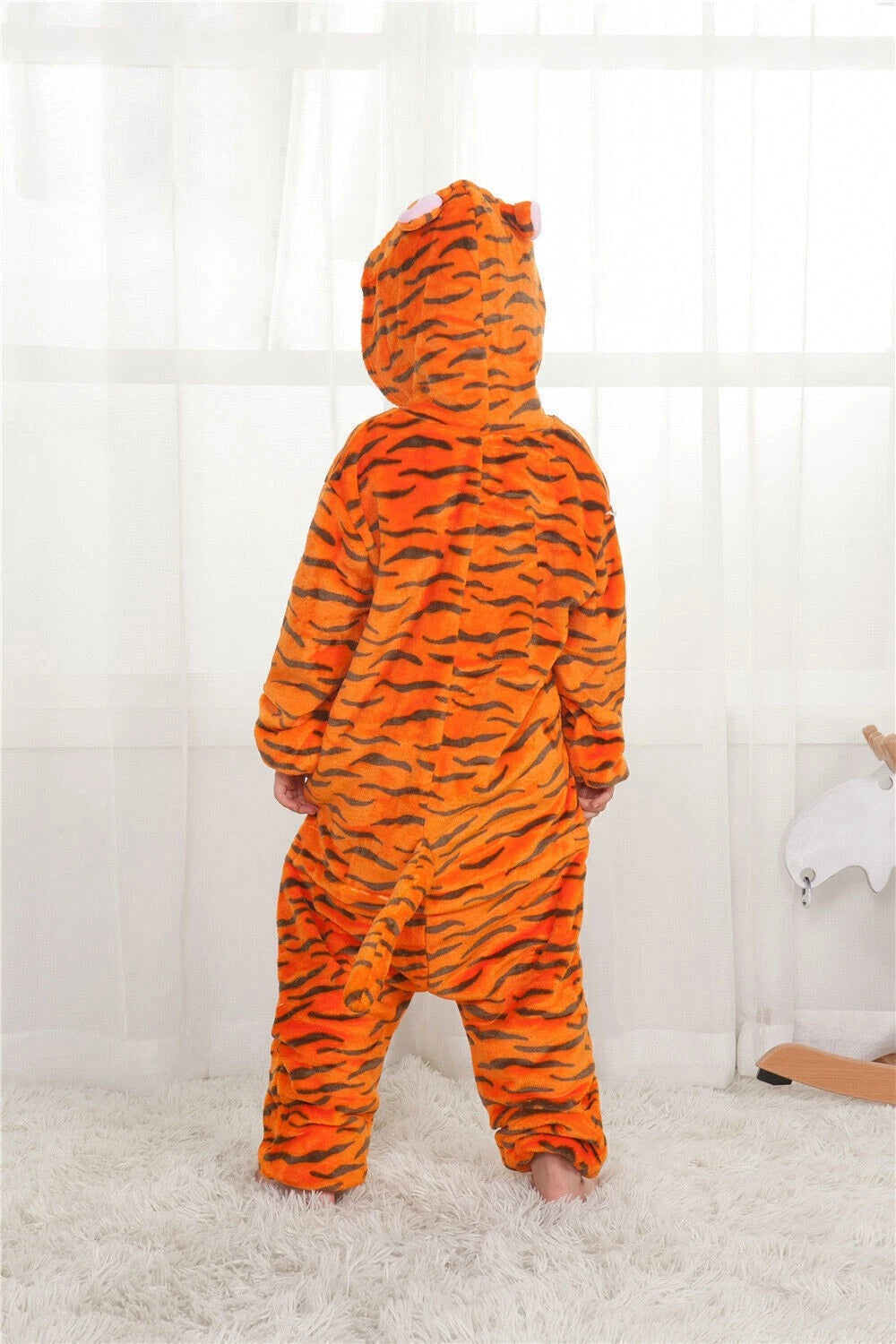 Kids Tigger Cartoon Animal Pajamas Sleepwear Party Cosplay Costume Suit UK
