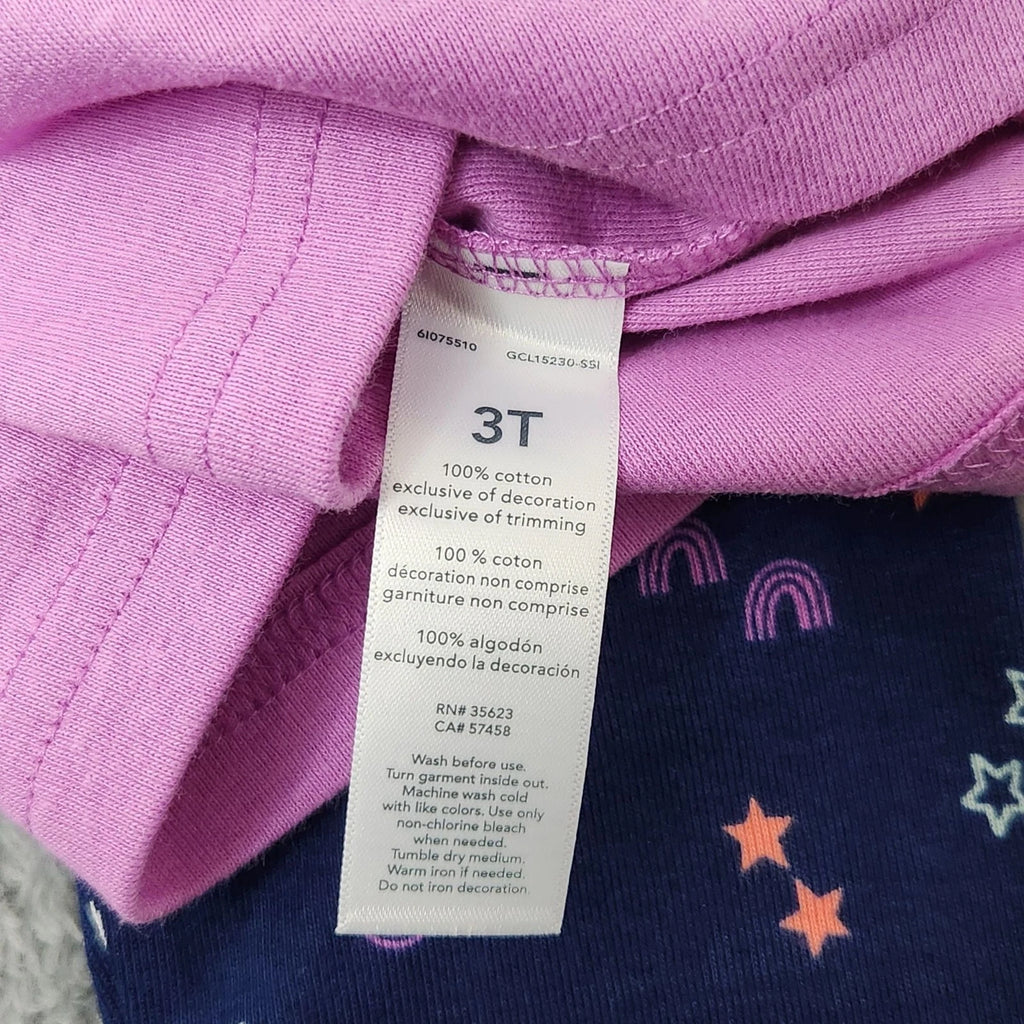 Just One You Girls 3T Unicorn Pajama Set 4-Piece Made By Carters Cotton