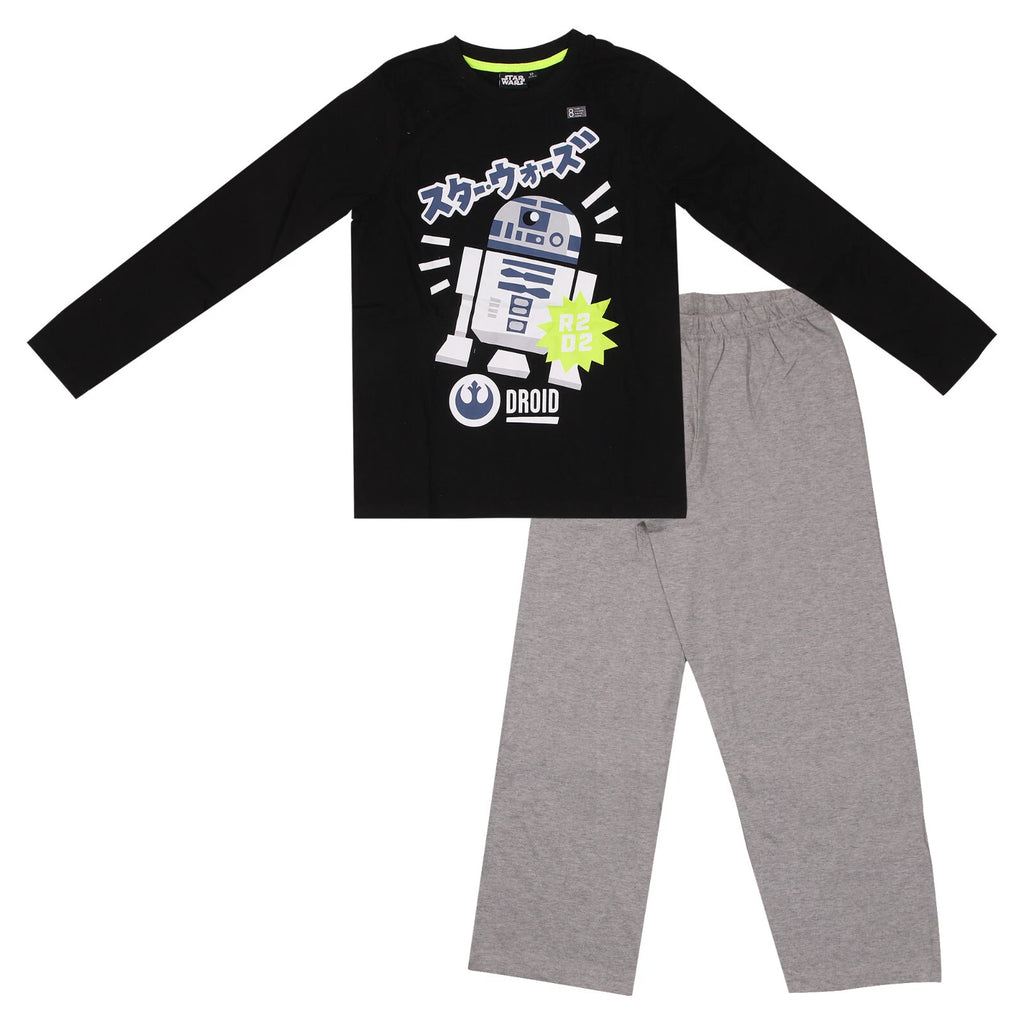 BOYS CHARACTER PYJAMAS STAR WARS R2-D2 PJ SET 2PC NIGHT WEAR 4 5 6 7 8 9 10Y NEW
