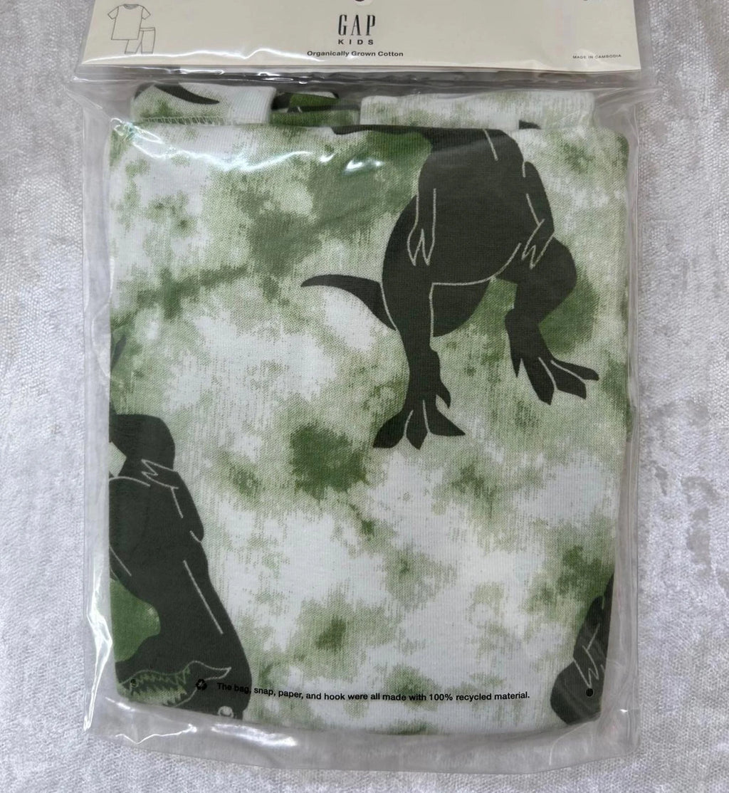 SZ 10yrs 🌱ORGANIC🌱 Gap Kids  | Green  Dino PJ Set - +Loving Kindness Everyday