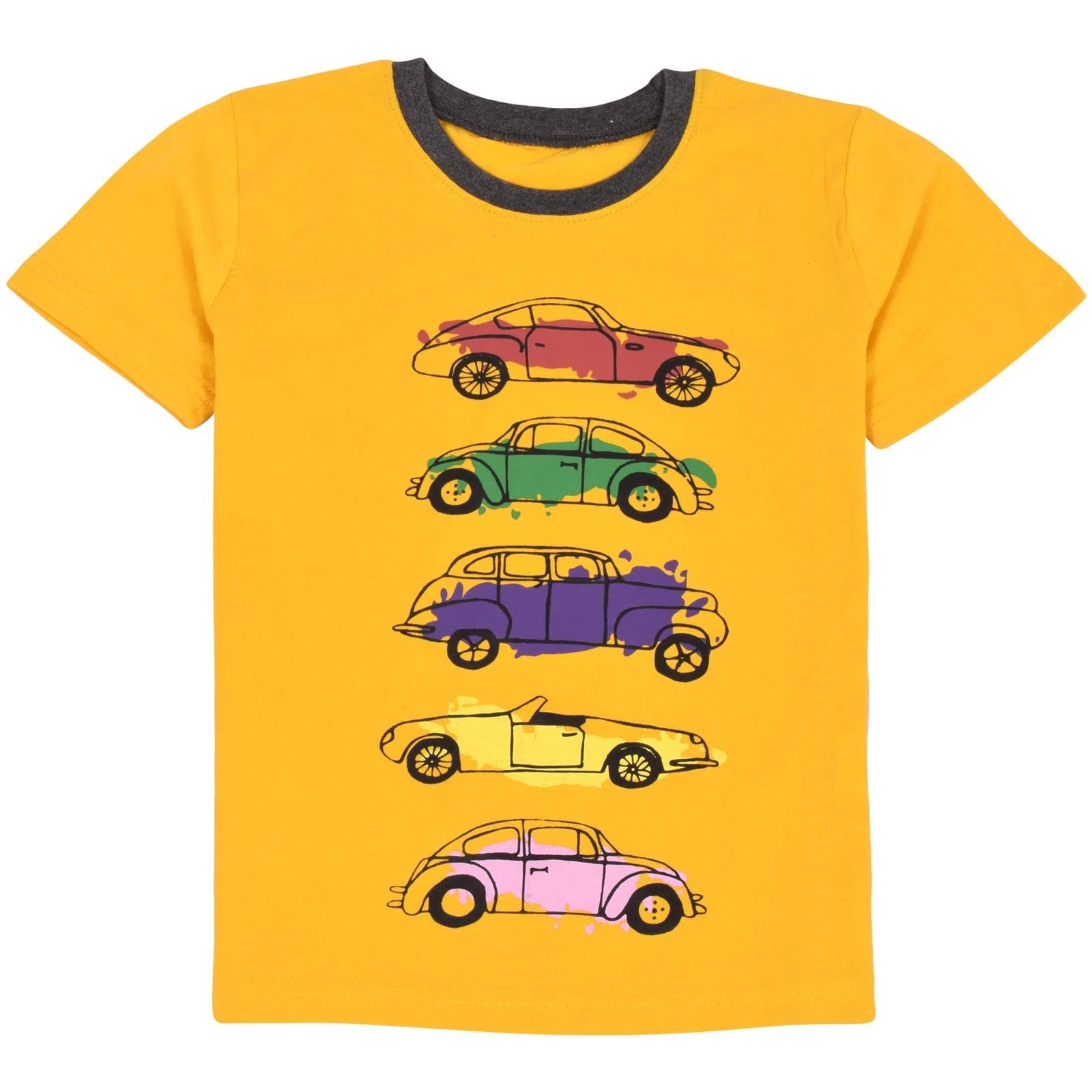 Kids Girls Boys Cars Print Pyjamas PJs 2 Piece Sleepwear Shorts Set 5-13 Yr