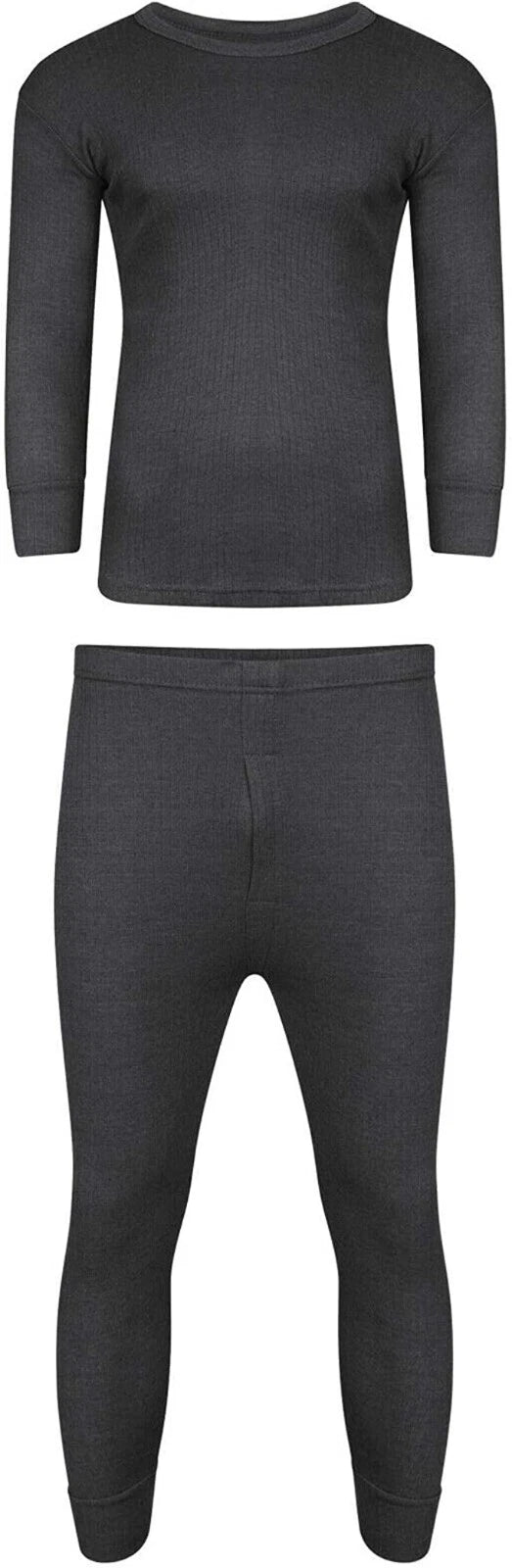 Kid Thermal Long John Set Boy Girl Top Bottom Underwear Baselayer Long Sleeve Pj
