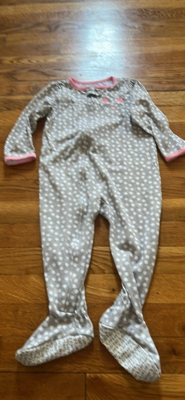 4 Girls Carter’s Zip Footed 1 Piece Pajamas.