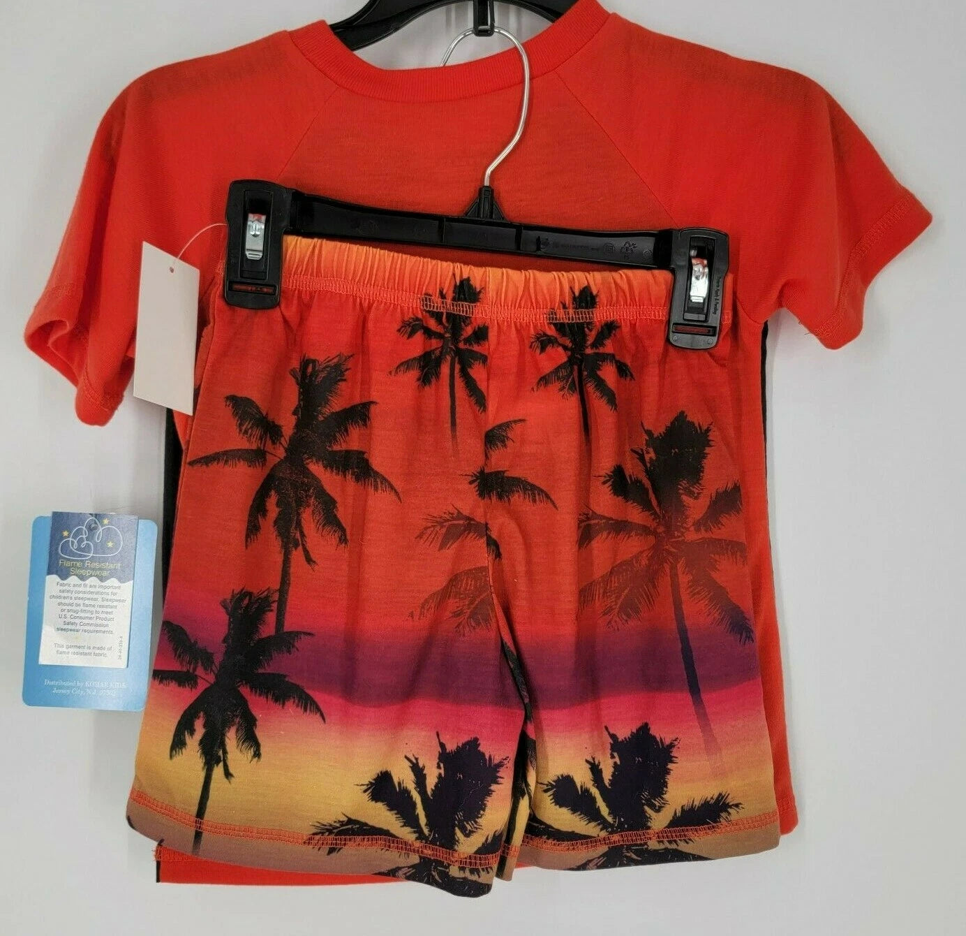 Tropic Skull 2 Piece Short Sleeve Short Pajama Set by Saint Eve Kids NEW XS & S