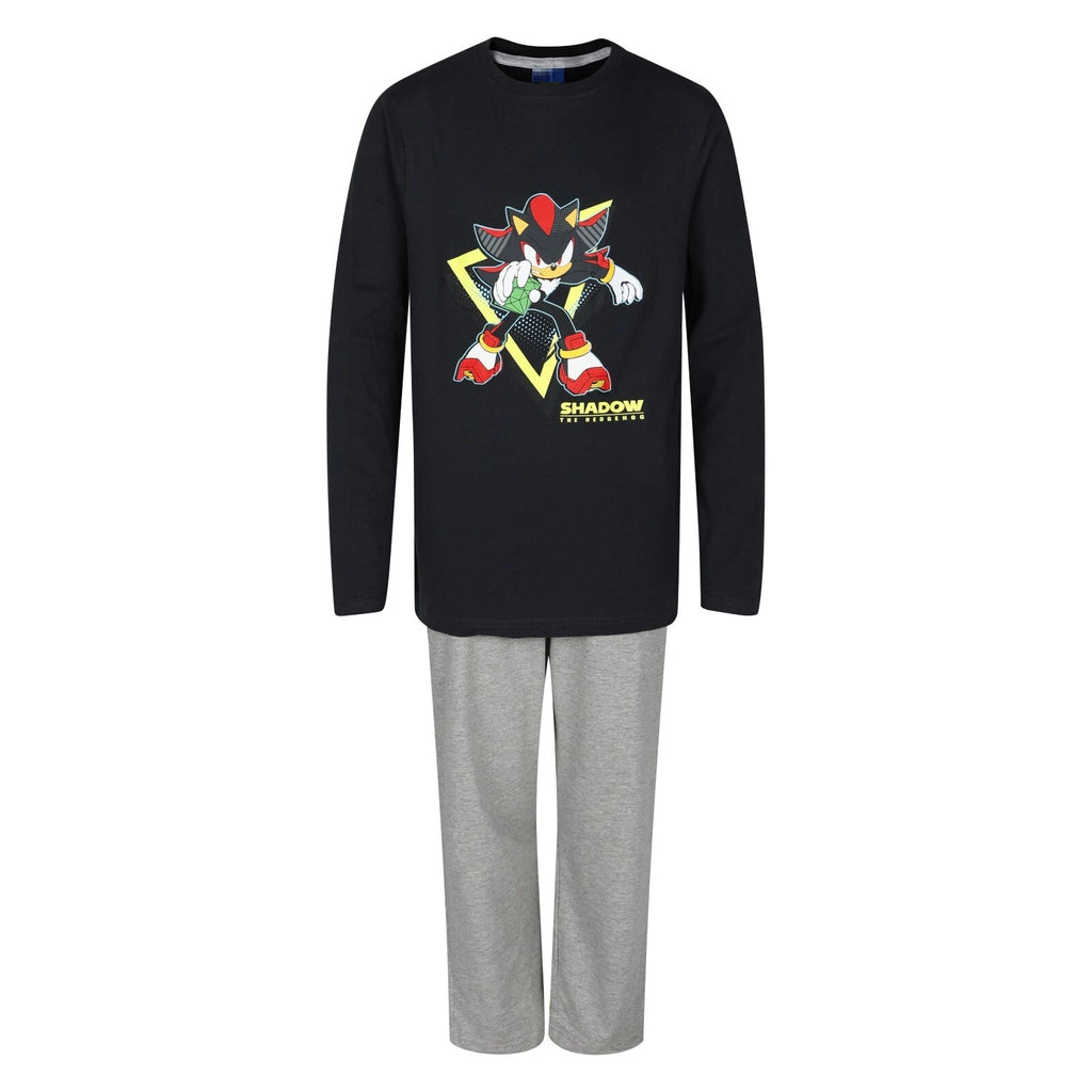 Boys Sonic Pyjamas Long Sleeve PJ Sets 6 to 15 Years Cartoon Game Night Wear