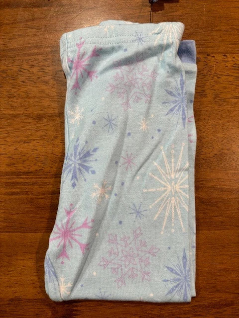 Disney GIRLS Princess 4-piece Cotton PJ Pajama Set (BLUE/LILAC MULTI 5 )NWT