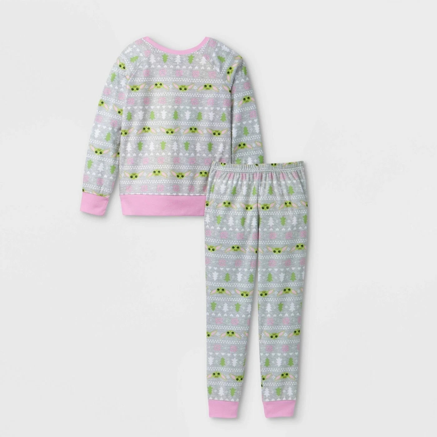 Girls Baby Yoda Pajamas Set Mandalorian Star Wars 4 5 6 8 10 12 Socks Snow Angel