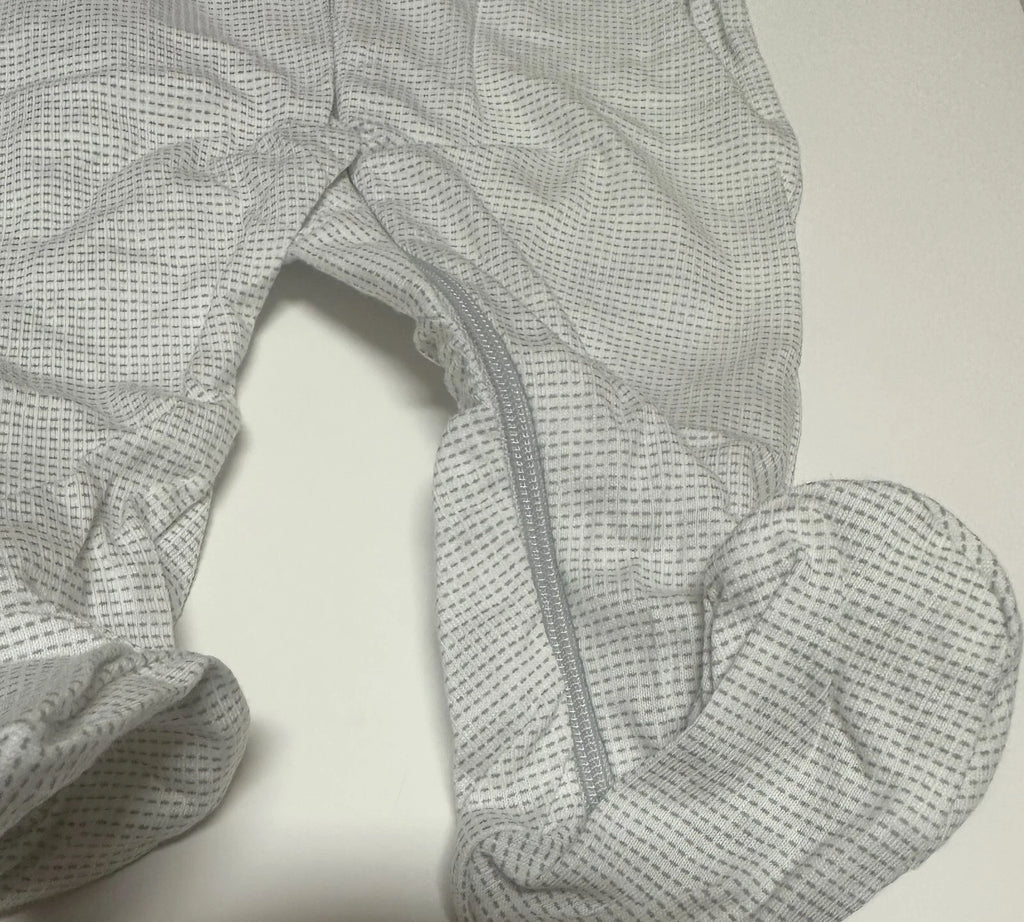 Little Star Baby Sleeper Set 3 Pc 0-3M Stars Front Zipper Footie Unisex Pajamas