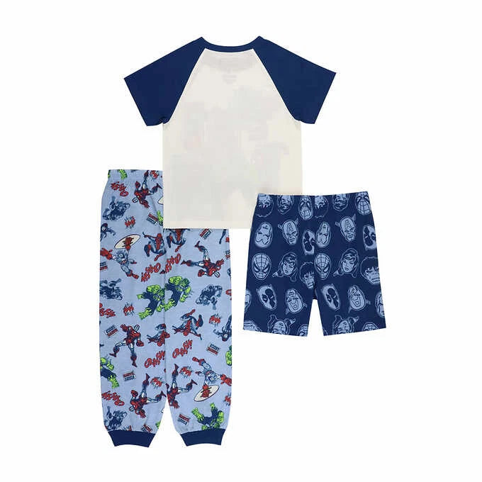 AvengersCharacter Kids' 3-piece Polyester Pajama Set 6 & 7  NWT