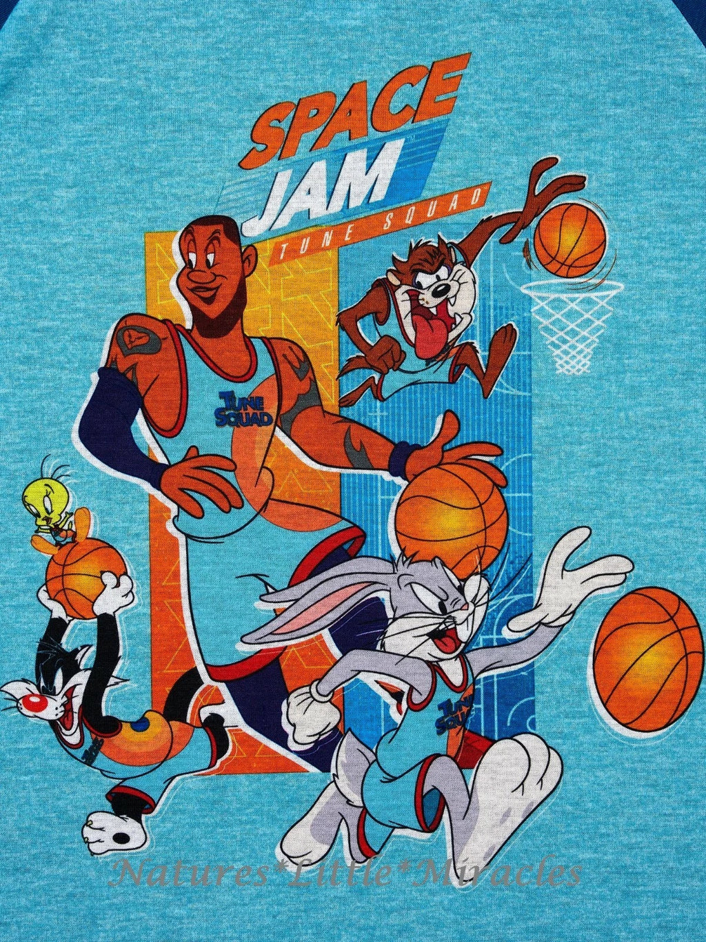Space Jam A New Legacy 2 Boys Pajamas Size 4-12 Shirt Pants Set Tune Squad Girls