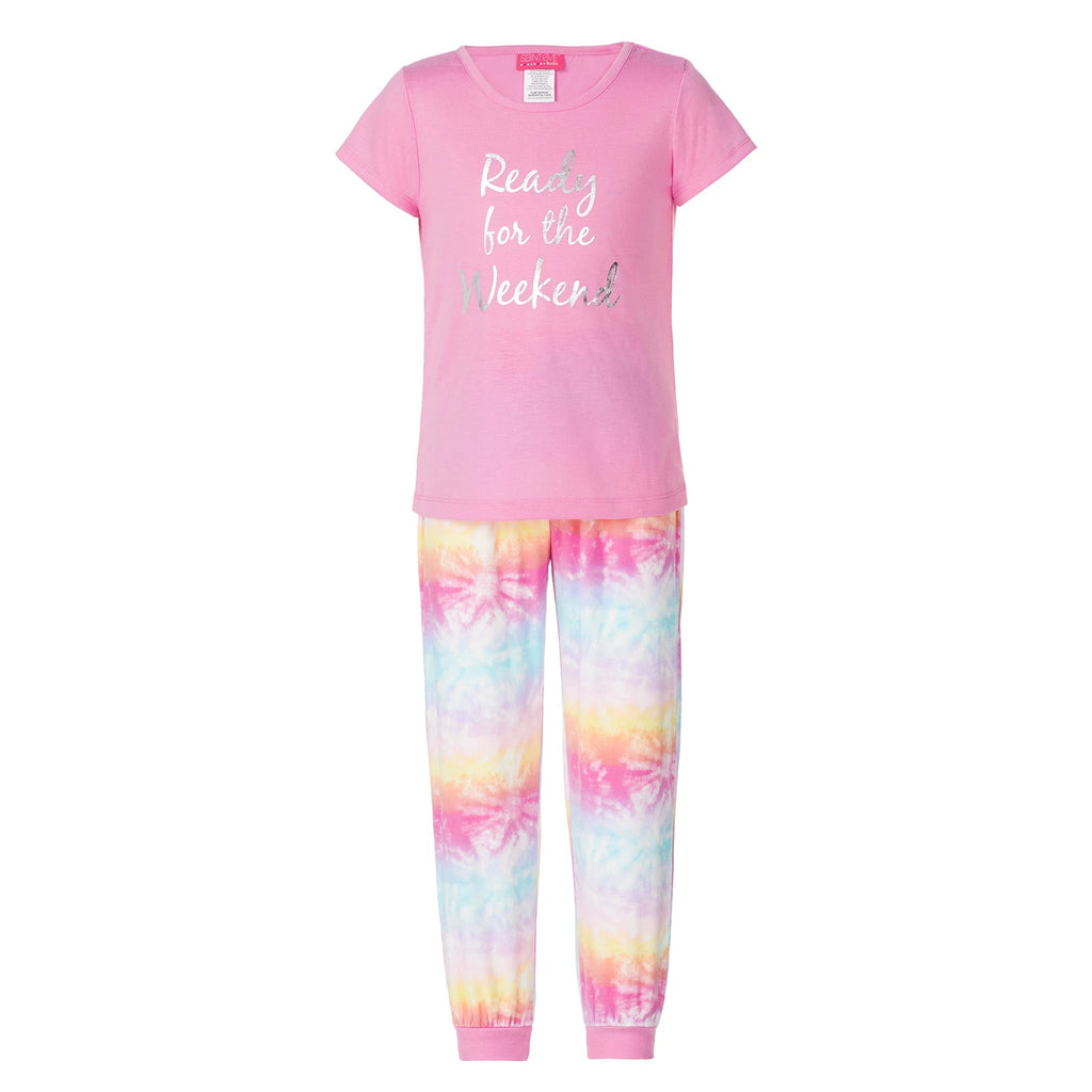 Saint Eve Girls Youth 3 Piece PJ Sleepwear Set - Sizes: XS (5/6)