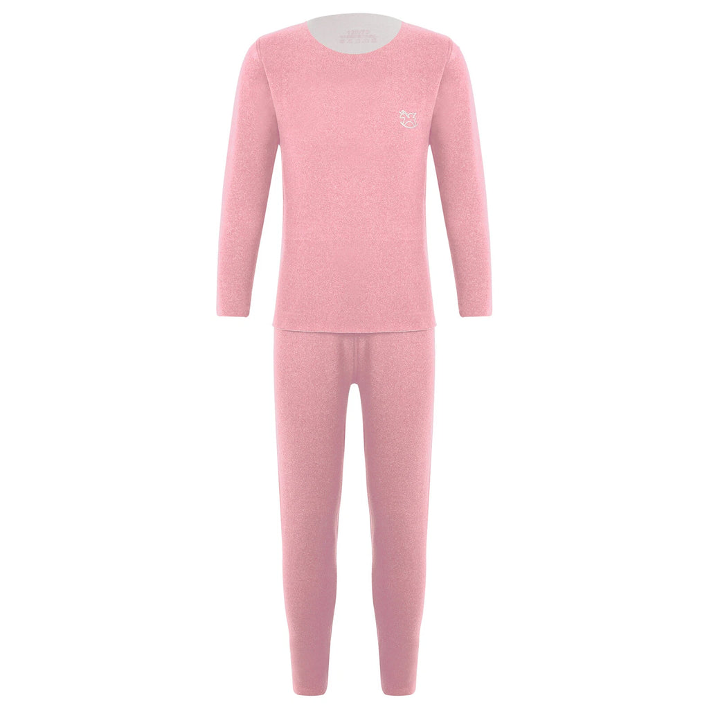 Kids Boys Girls Shirt And Pants Set Pyjama Top With Trousers Long Sleeve Warm