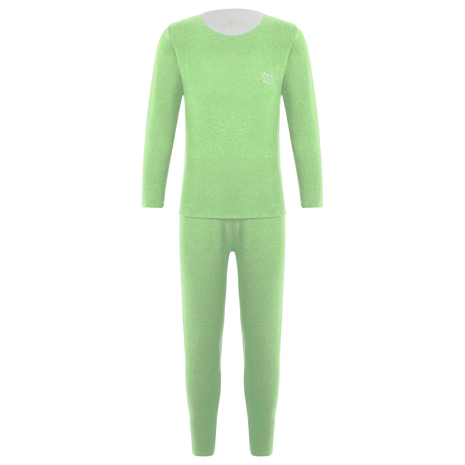 Kids Boys Girls Top With Trousers Cold Weather Loungewear Warm Homewear Pyjama