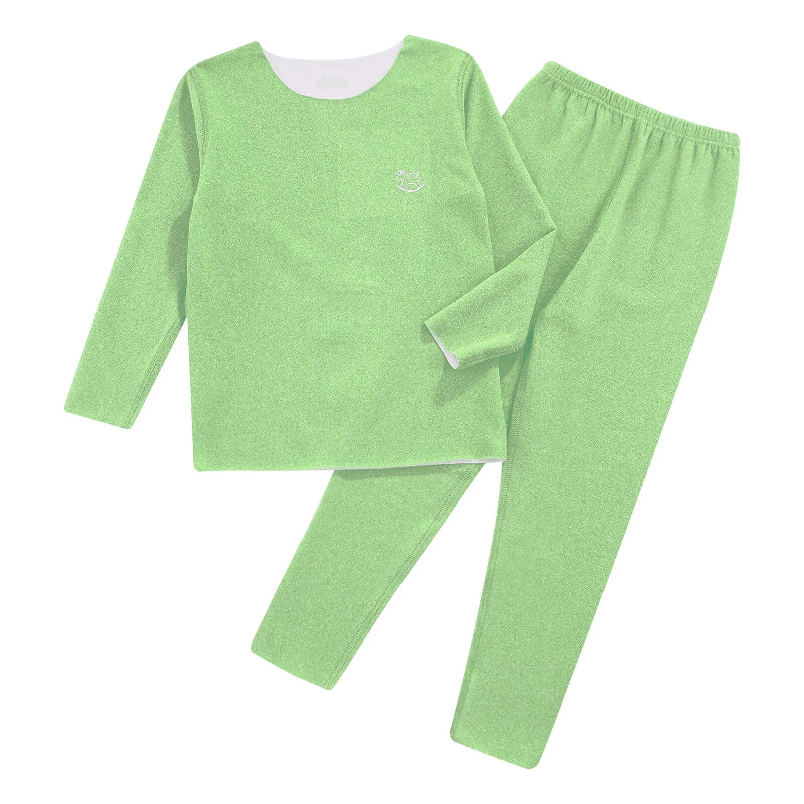 Kids Boys Girls Top With Trousers Cold Weather Loungewear Warm Homewear Pyjama