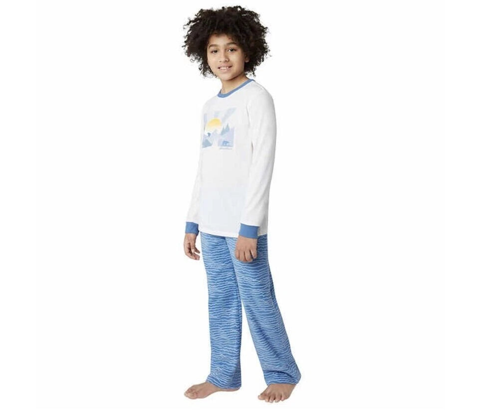 NEW Eddie Bauer Boys Youth 4 Piece Pajama Set Size MEDIUM 10-12