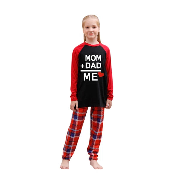 Christmas New Year Mother Daughter Cotton Family Matching Christmas Pajamas A5