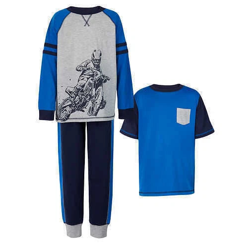 Saint Eve Comfortable Youth 3 Piece Pajama Set