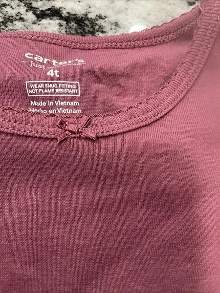 Girl's Carter's Just One You 4 Piece Pajama Set  Size 4T