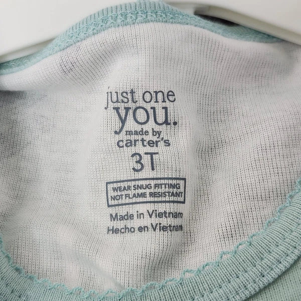 Just One You Girls 3T Unicorn Pajama Set 4-Piece Made By Carters Cotton