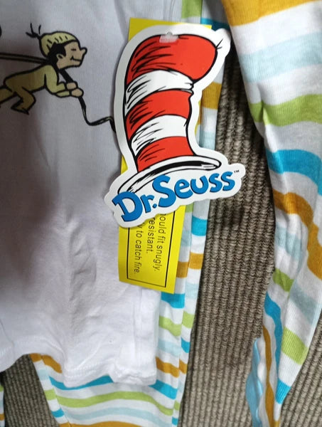 Dr Seuss Two-piece Pajama Set Kids Large New