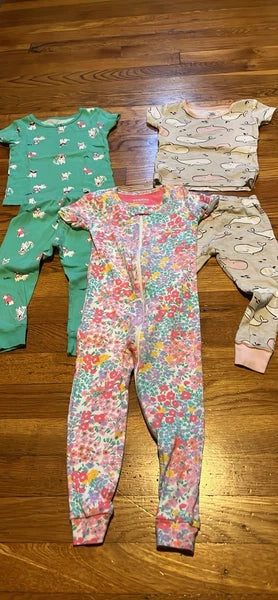 3 Girls Short Sleeve Pajamas 2 Carters 1 1 Piece  Bundles