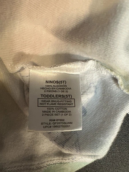 Bluey Toddler Pajamas Set 2pc Easter Size 5T Cotton Snug Fit Sleepwear