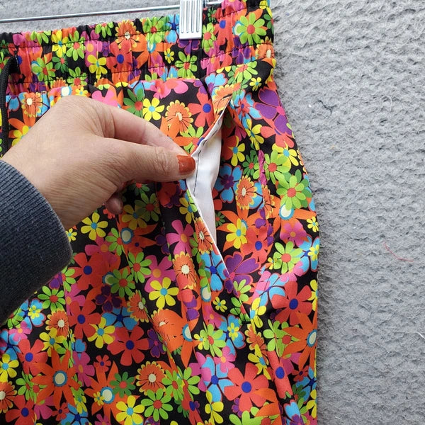 WeSC 2 Piece Pajama Set Unisex Large Multi Oden Flower Child AOP Short Sleeve