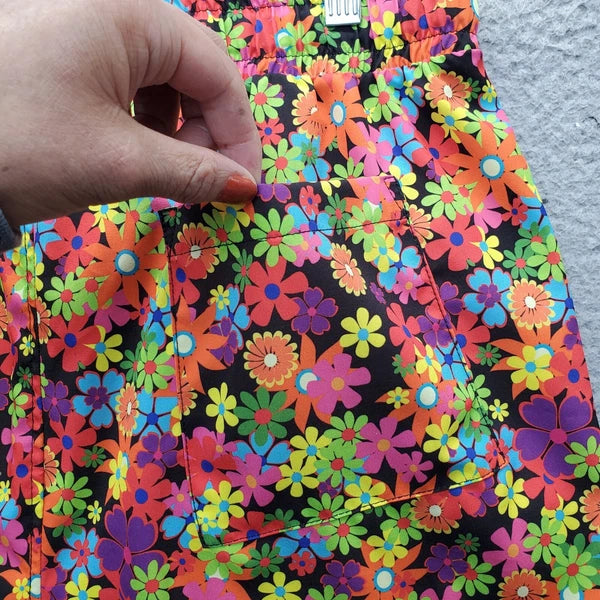 WeSC 2 Piece Pajama Set Unisex Large Multi Oden Flower Child AOP Short Sleeve